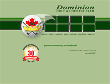 Tablet Screenshot of dominiongolf.com